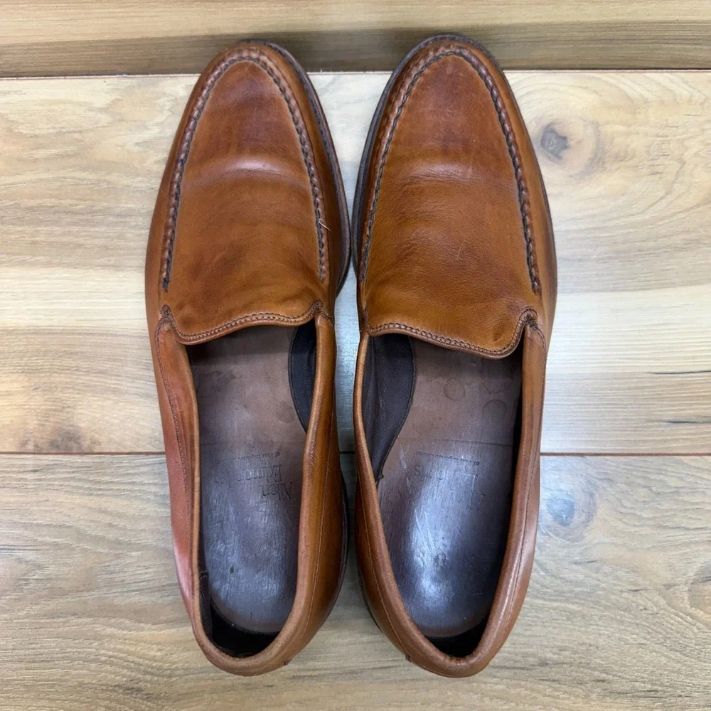 Allen Edmonds Loafer Slip On Mens 9 D Walnut Moc Toe Dress Business Casual
